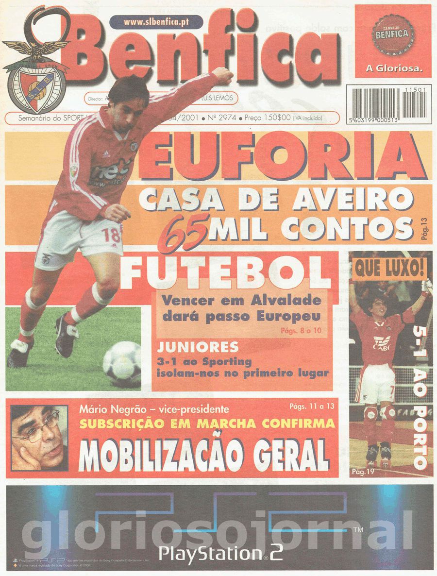 jornal o benfica 2974 2001-04-25